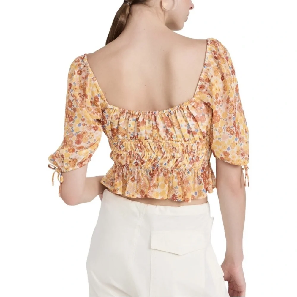 STAUD The‎ Faye Top in Soleil Flower Market, size XS